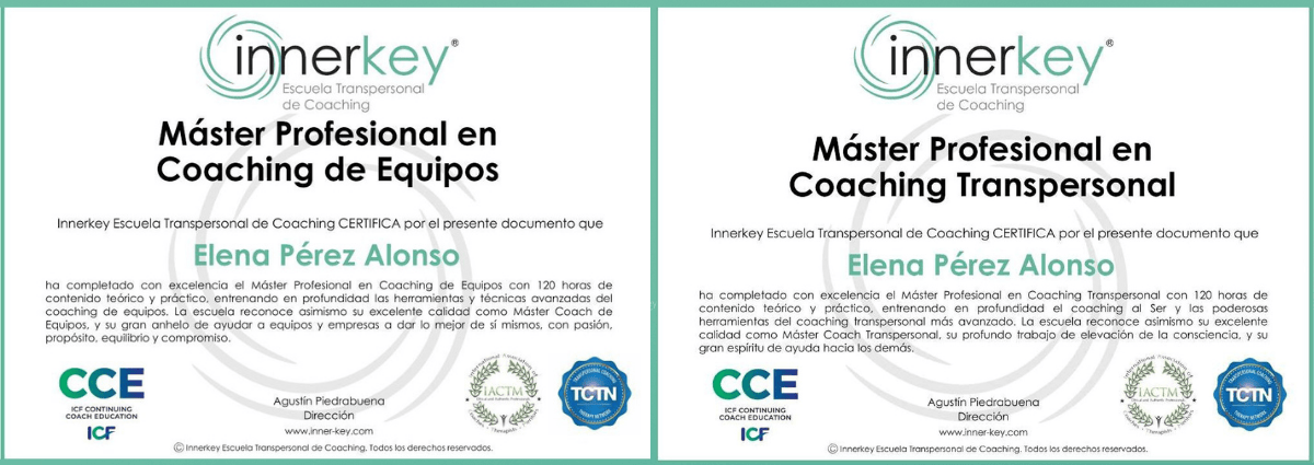 Certificacion y titulo coach profesional Innerkey